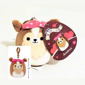 Squishmallows 3.5” Andres The Brown Sheltie